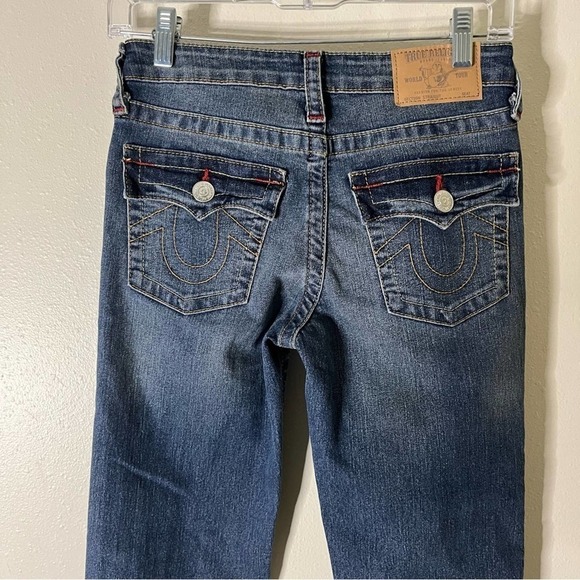 Women’s True Religion Straight Leg Blue Jeans Size 28 Style 112790 - Picture 3 of 7